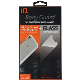 iShieldz iQ Body Guard Case & Tempered Glass for Apple iPhone XR - Clear/Clear