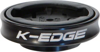 K-EDGE Gravity Cap Stem Mount for Garmin Quarter Turn Type Computers, Black