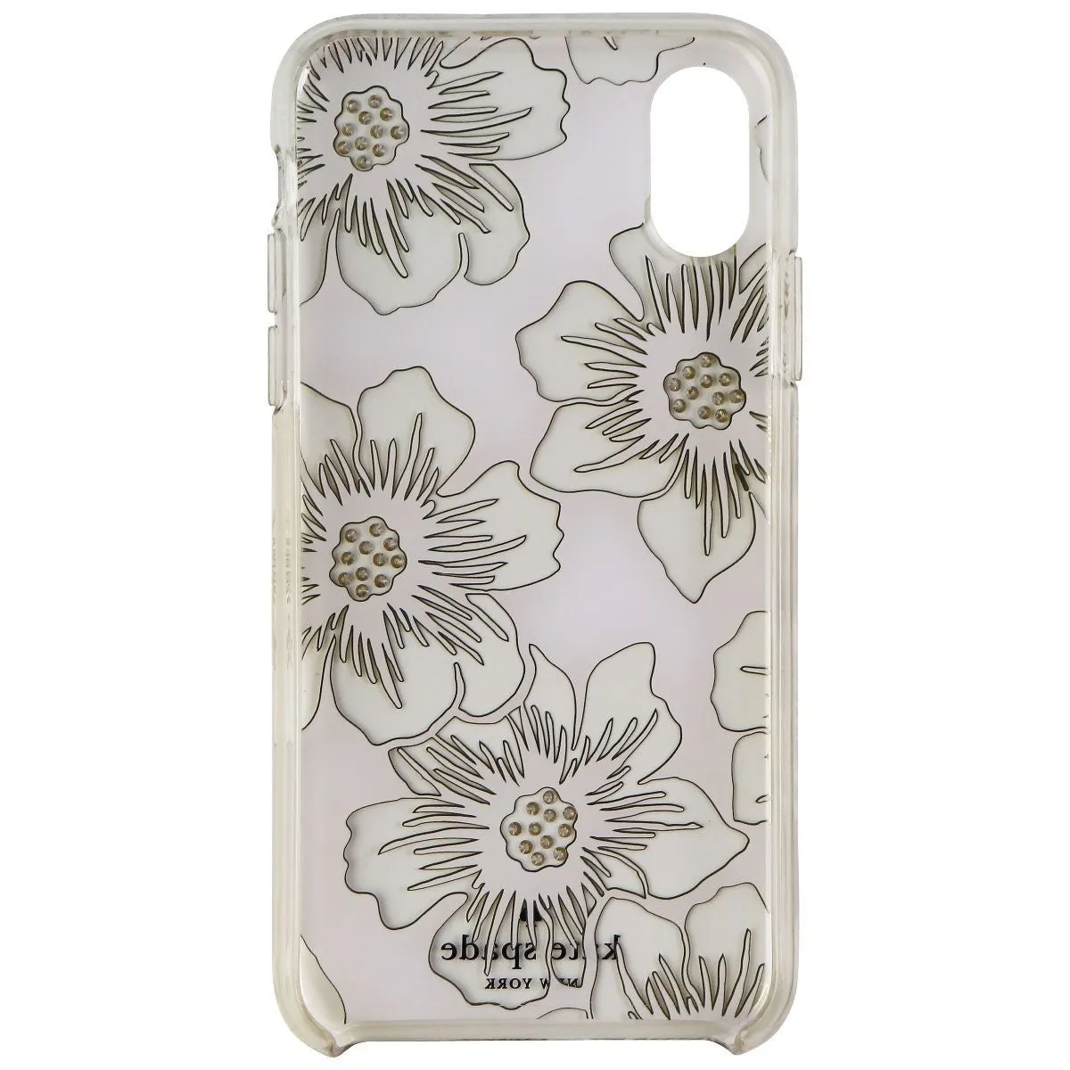 Kate Spade Slim Hardshell Case for Apple iPhone Xs/X - Reverse Hollyhock Floral