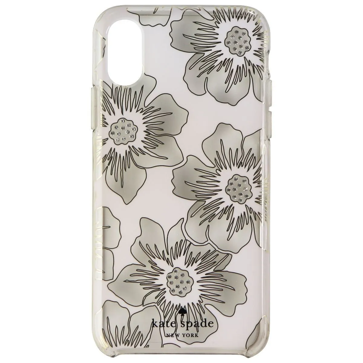 Kate Spade Slim Hardshell Case for Apple iPhone Xs/X - Reverse Hollyhock Floral