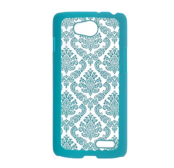 L90 | Optimus L90 | D405 Case, Ultra Slim Damask Vintage Case Cover - Teal