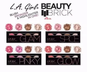 L.A. Girl - Beauty Brick Blush Collection, 0.77 Ounce