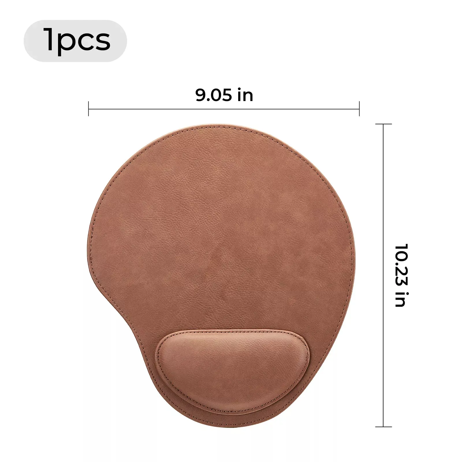 Laserable PU Mouse Pad with Wrist Support