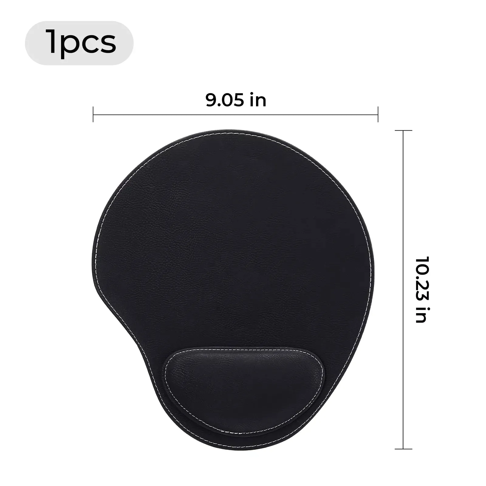 Laserable PU Mouse Pad with Wrist Support