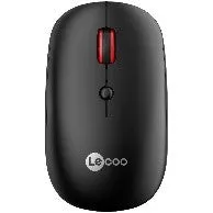 Lecoo Wireless  Mouse Dual Mode -2.4Ghz- 1600 Dpi -6 Buttons - Black