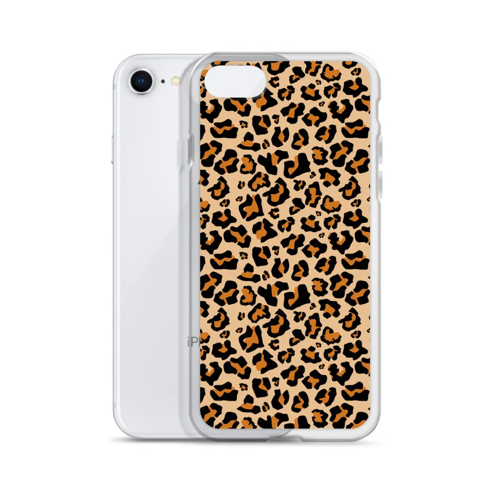 Leopard Print iPhone 15 14 13 12 Case Pro Max, Cheetah Animal iPhone 11 Mini SE XS Max XR X 7 8 Cell Phone Case