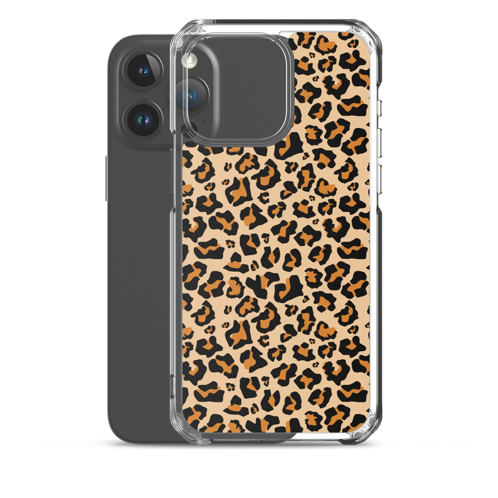 Leopard Print iPhone 15 14 13 12 Case Pro Max, Cheetah Animal iPhone 11 Mini SE XS Max XR X 7 8 Cell Phone Case