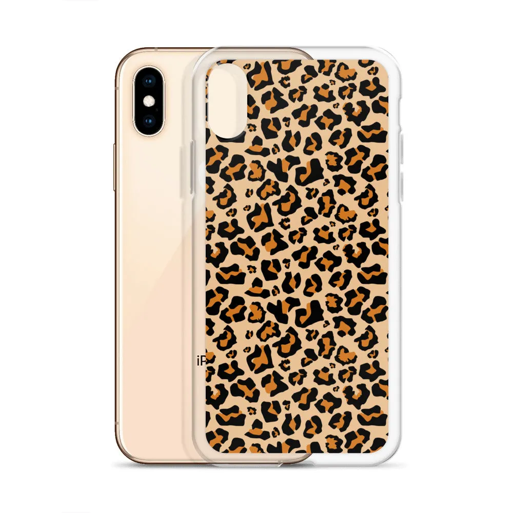 Leopard Print iPhone 15 14 13 12 Case Pro Max, Cheetah Animal iPhone 11 Mini SE XS Max XR X 7 8 Cell Phone Case