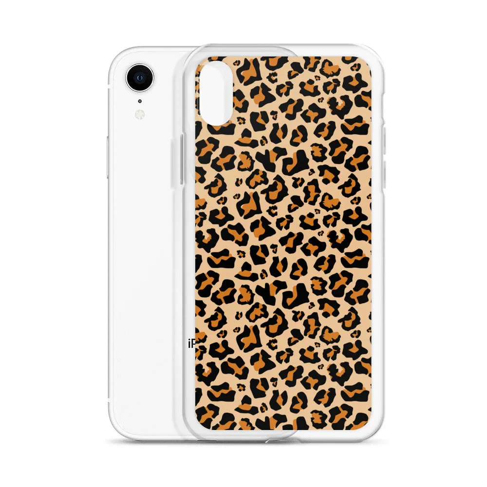 Leopard Print iPhone 15 14 13 12 Case Pro Max, Cheetah Animal iPhone 11 Mini SE XS Max XR X 7 8 Cell Phone Case