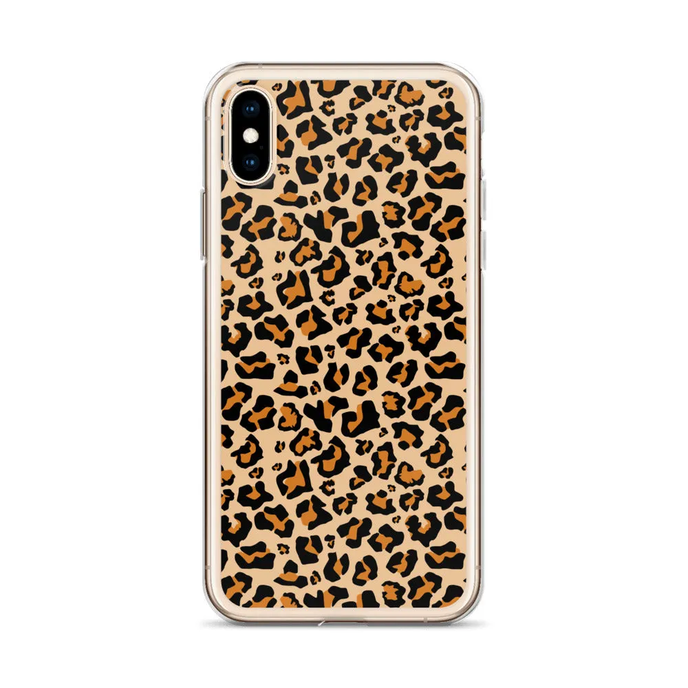 Leopard Print iPhone 15 14 13 12 Case Pro Max, Cheetah Animal iPhone 11 Mini SE XS Max XR X 7 8 Cell Phone Case