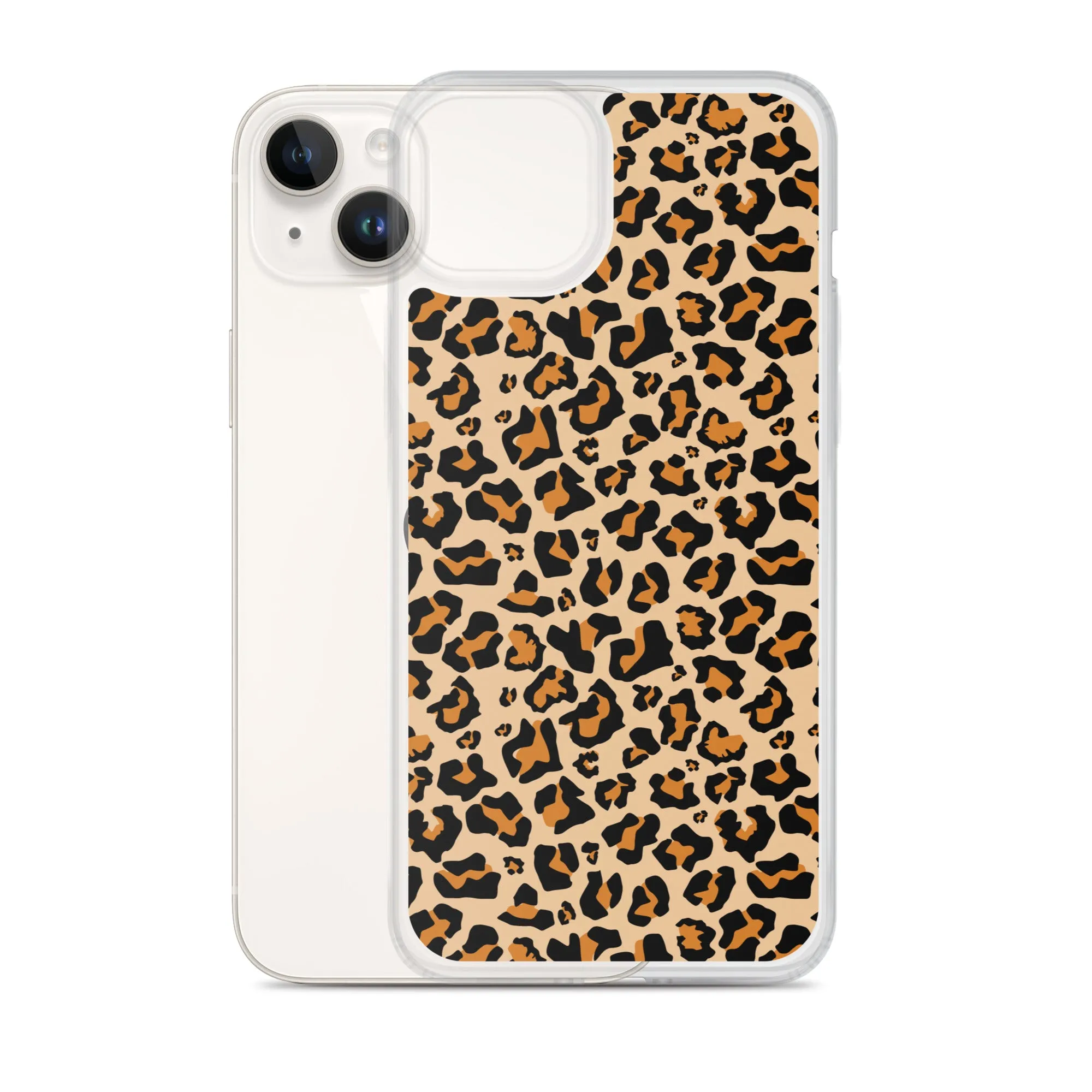 Leopard Print iPhone 15 14 13 12 Case Pro Max, Cheetah Animal iPhone 11 Mini SE XS Max XR X 7 8 Cell Phone Case