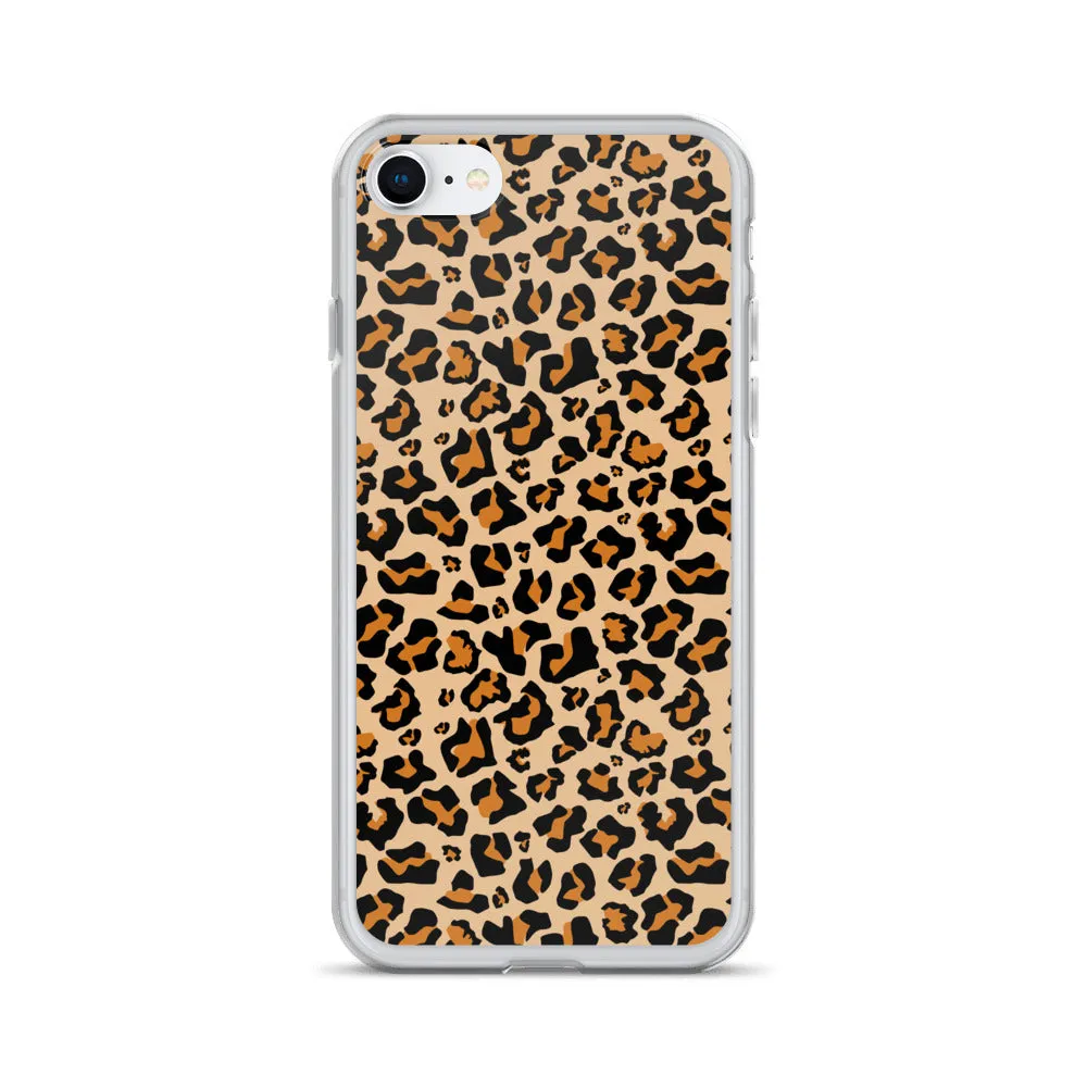 Leopard Print iPhone 15 14 13 12 Case Pro Max, Cheetah Animal iPhone 11 Mini SE XS Max XR X 7 8 Cell Phone Case