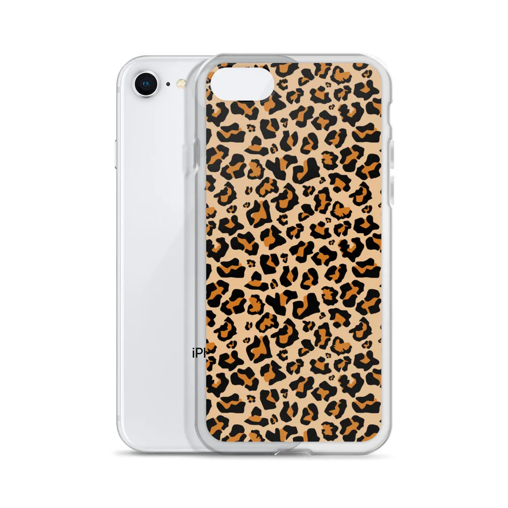 Leopard Print iPhone 15 14 13 12 Case Pro Max, Cheetah Animal iPhone 11 Mini SE XS Max XR X 7 8 Cell Phone Case