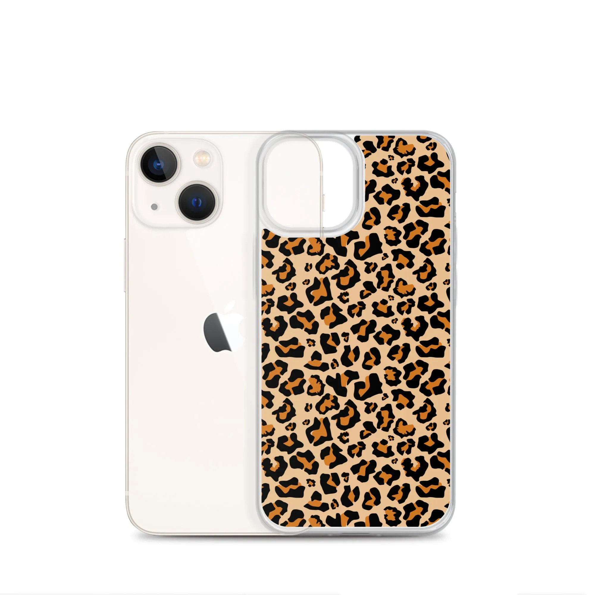 Leopard Print iPhone 15 14 13 12 Case Pro Max, Cheetah Animal iPhone 11 Mini SE XS Max XR X 7 8 Cell Phone Case