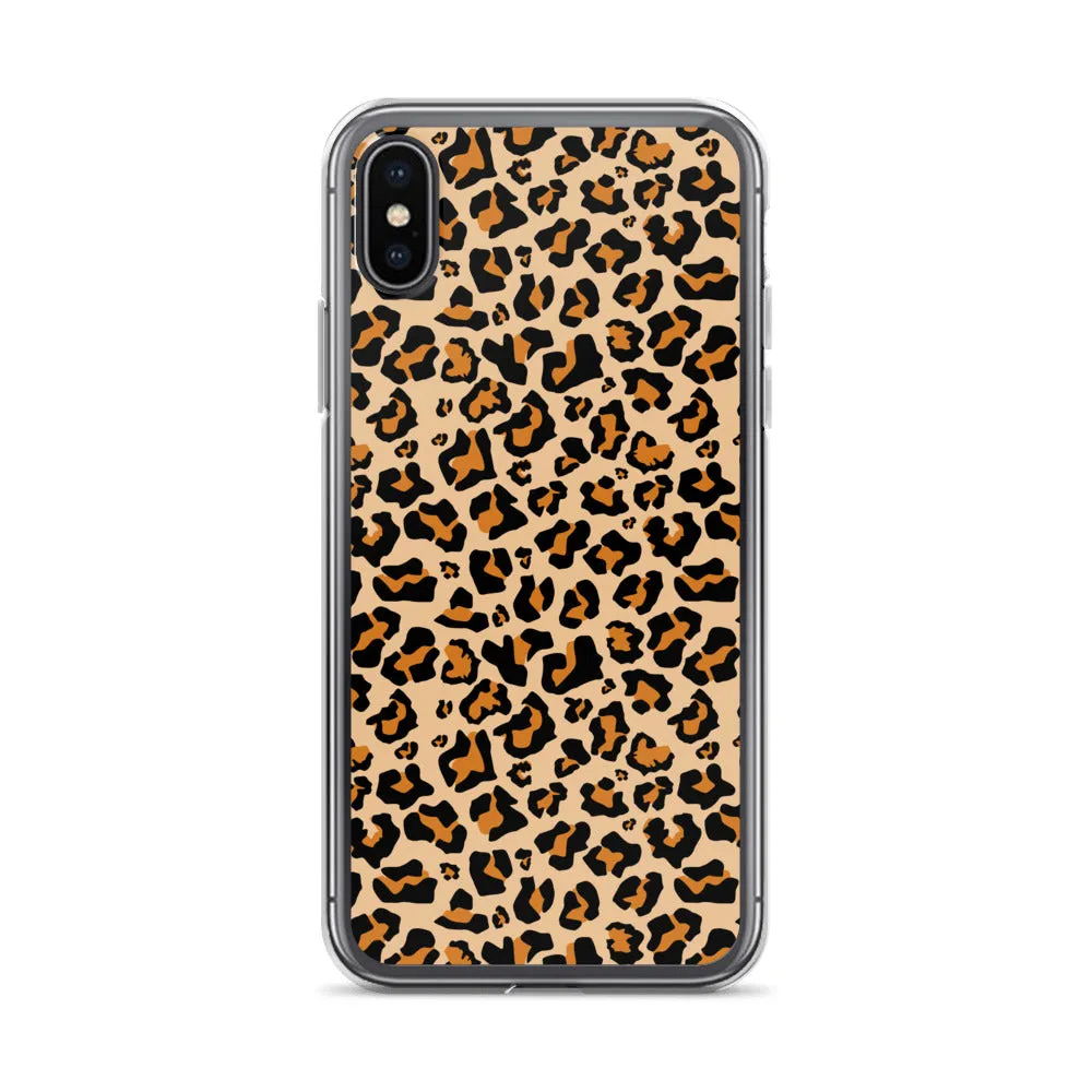 Leopard Print iPhone 15 14 13 12 Case Pro Max, Cheetah Animal iPhone 11 Mini SE XS Max XR X 7 8 Cell Phone Case