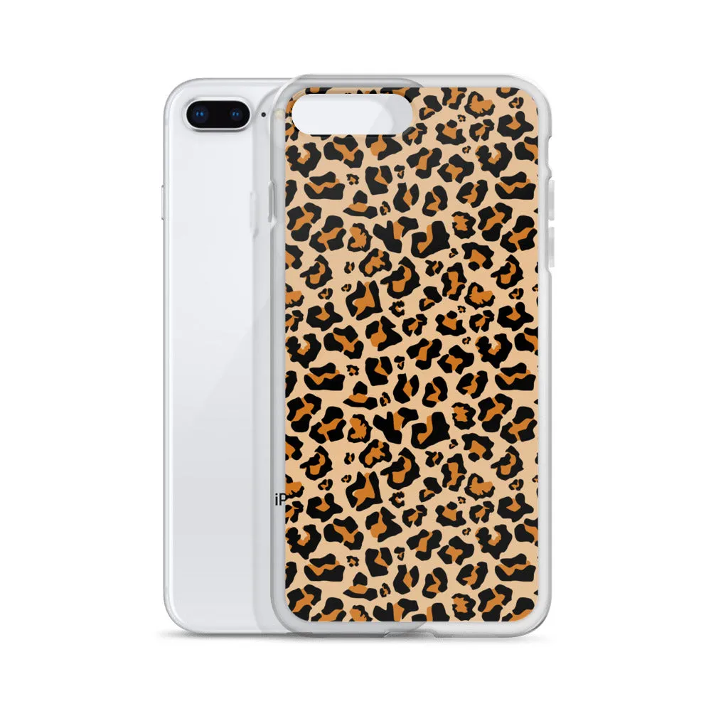 Leopard Print iPhone 15 14 13 12 Case Pro Max, Cheetah Animal iPhone 11 Mini SE XS Max XR X 7 8 Cell Phone Case