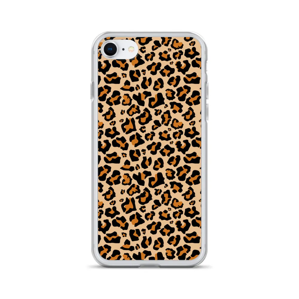 Leopard Print iPhone 15 14 13 12 Case Pro Max, Cheetah Animal iPhone 11 Mini SE XS Max XR X 7 8 Cell Phone Case