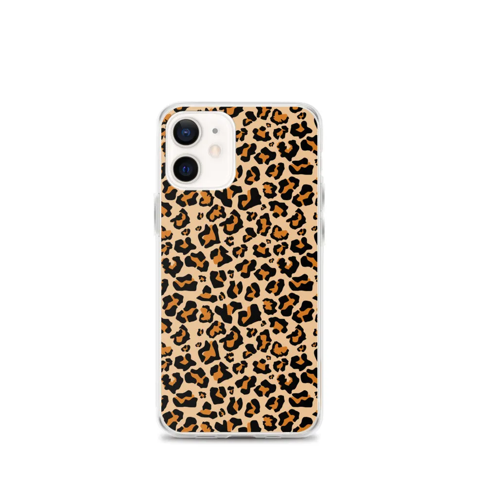 Leopard Print iPhone 15 14 13 12 Case Pro Max, Cheetah Animal iPhone 11 Mini SE XS Max XR X 7 8 Cell Phone Case