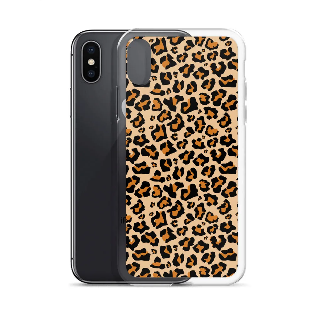 Leopard Print iPhone 15 14 13 12 Case Pro Max, Cheetah Animal iPhone 11 Mini SE XS Max XR X 7 8 Cell Phone Case