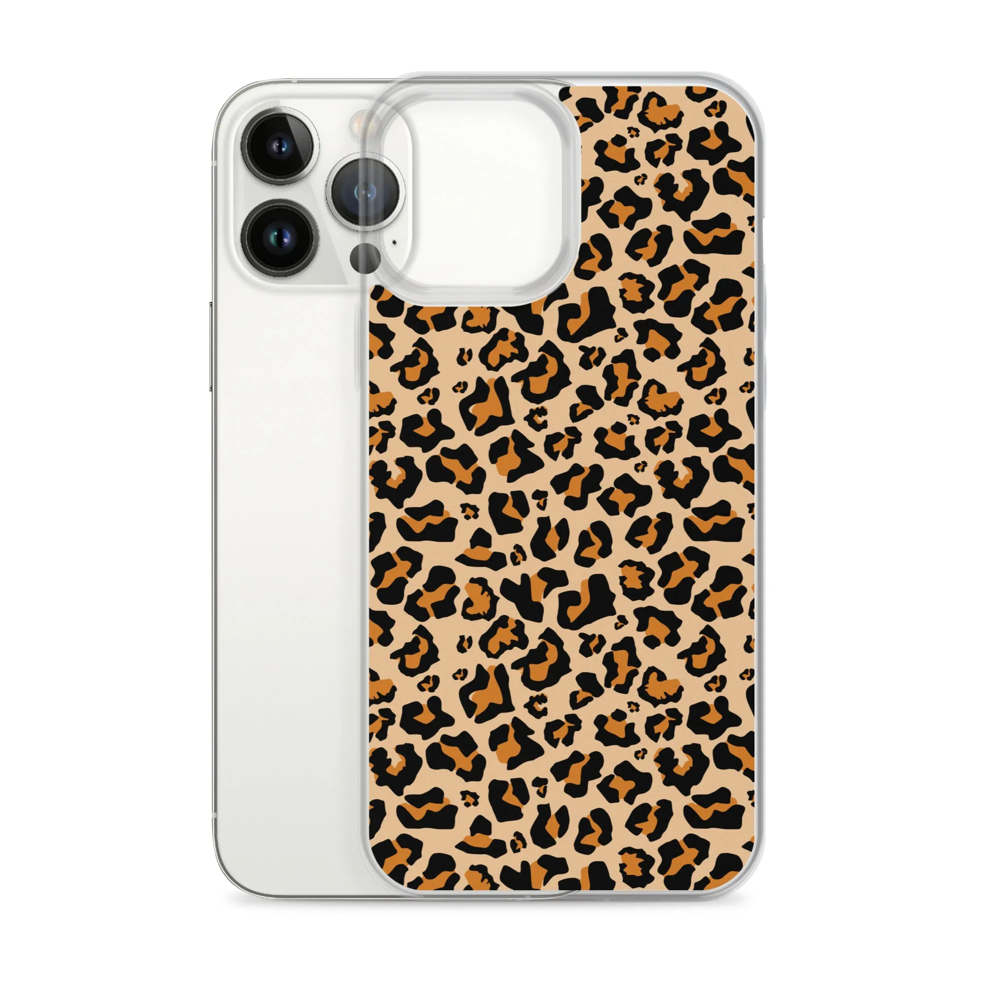 Leopard Print iPhone 15 14 13 12 Case Pro Max, Cheetah Animal iPhone 11 Mini SE XS Max XR X 7 8 Cell Phone Case