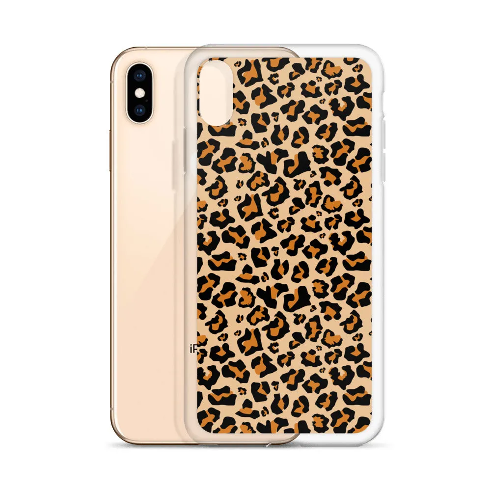 Leopard Print iPhone 15 14 13 12 Case Pro Max, Cheetah Animal iPhone 11 Mini SE XS Max XR X 7 8 Cell Phone Case