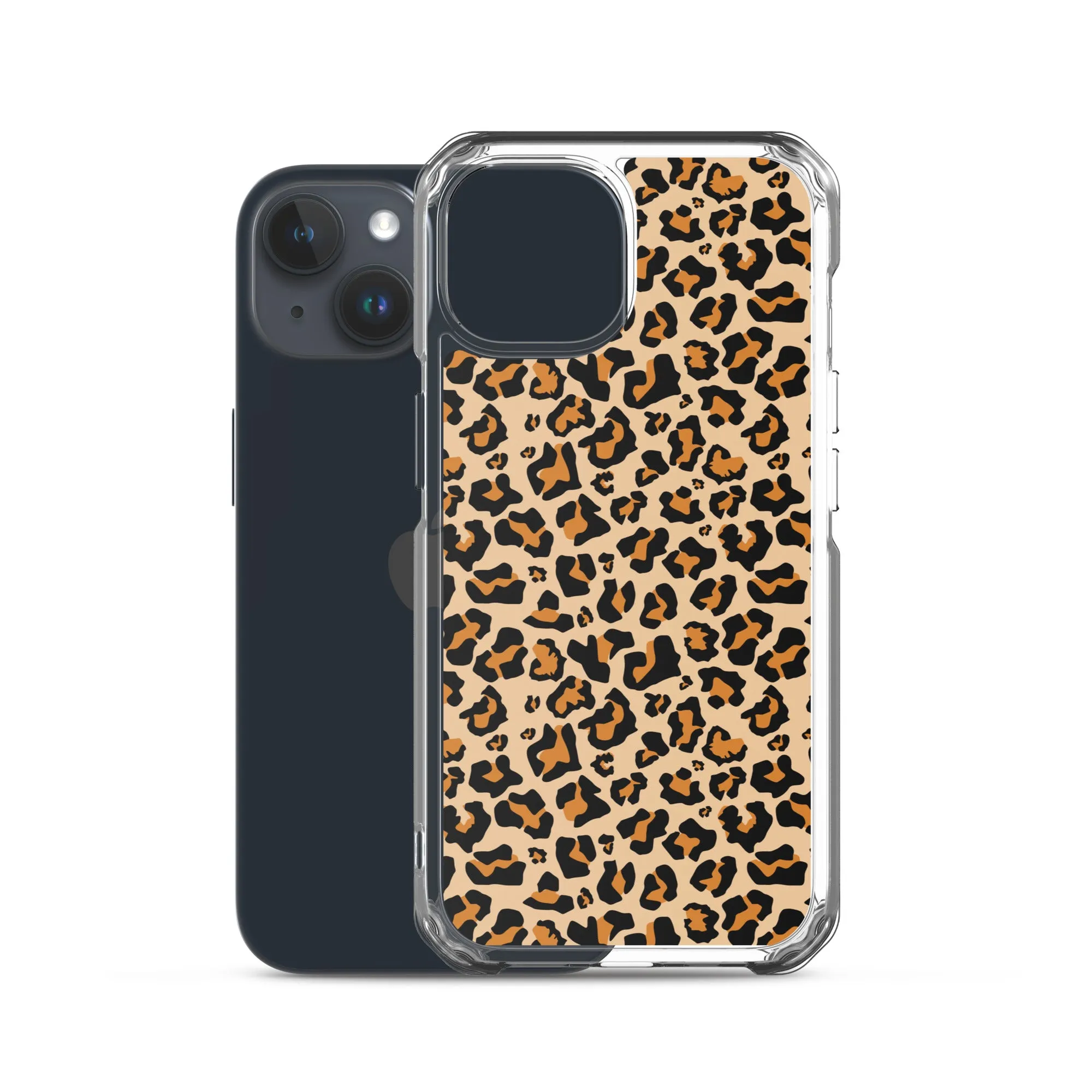 Leopard Print iPhone 15 14 13 12 Case Pro Max, Cheetah Animal iPhone 11 Mini SE XS Max XR X 7 8 Cell Phone Case