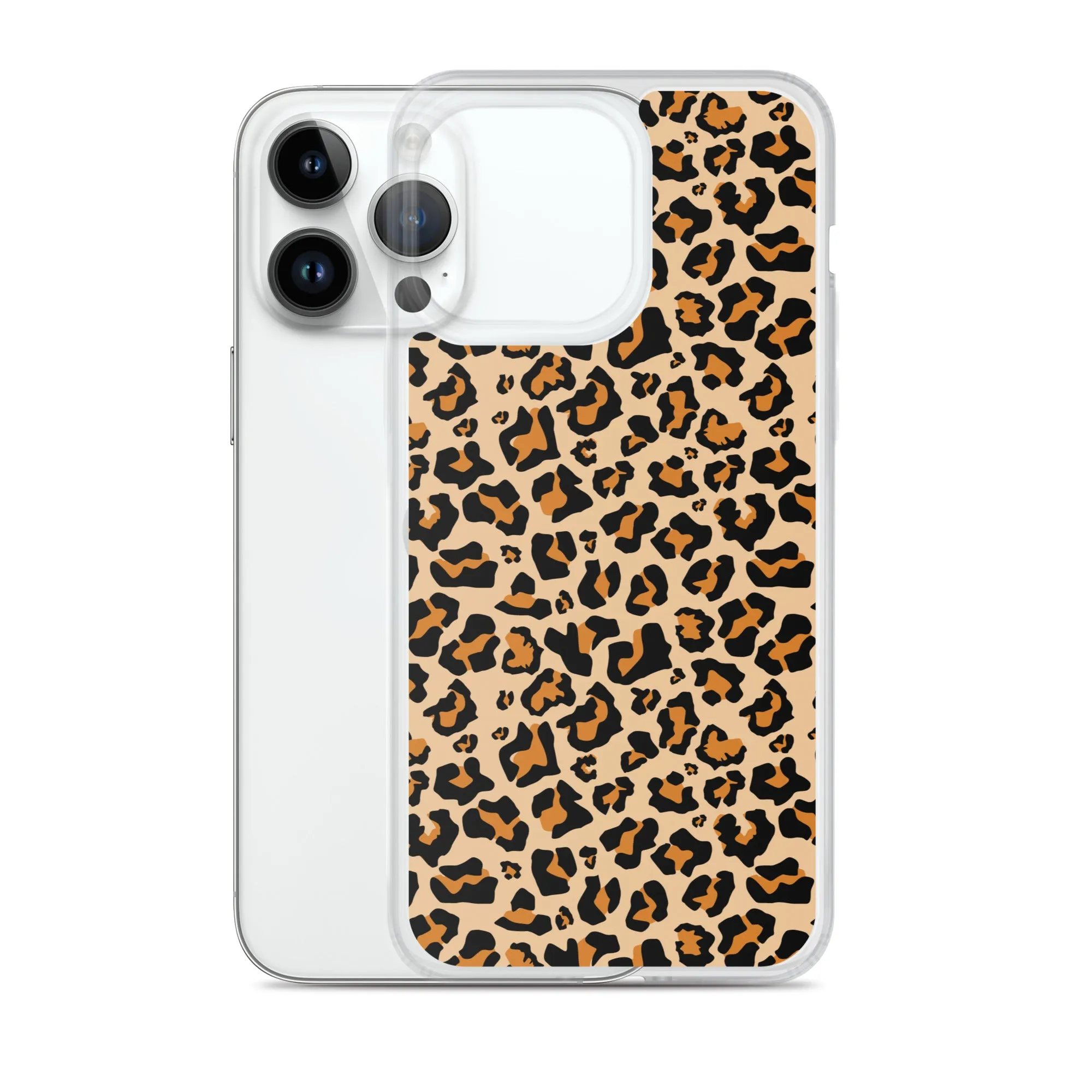 Leopard Print iPhone 15 14 13 12 Case Pro Max, Cheetah Animal iPhone 11 Mini SE XS Max XR X 7 8 Cell Phone Case