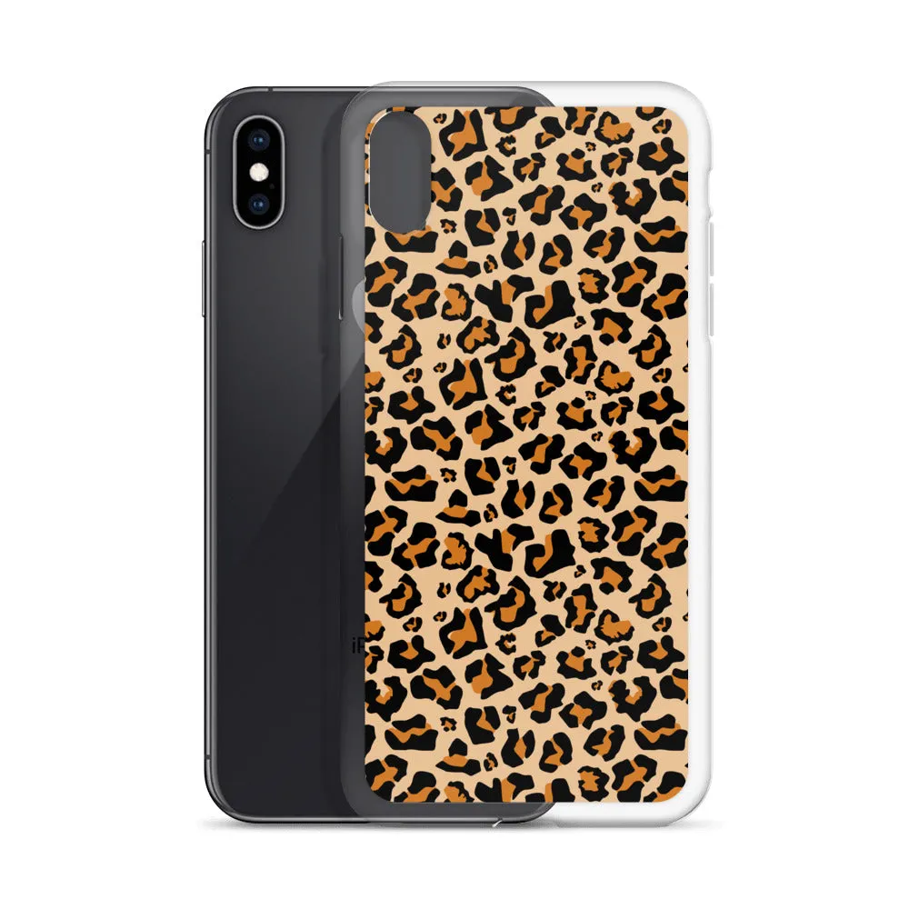 Leopard Print iPhone 15 14 13 12 Case Pro Max, Cheetah Animal iPhone 11 Mini SE XS Max XR X 7 8 Cell Phone Case