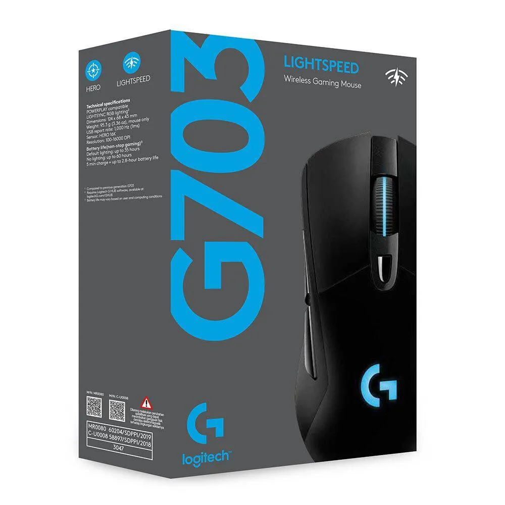 Logitech G703 Lightspeed Wireless Gaming Mouse