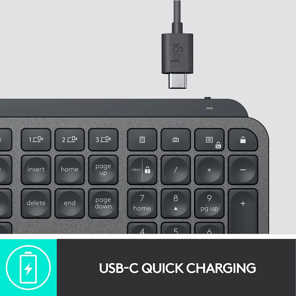 Logitech Mx Keys For Business - Graphite (Bolt With 2 Years Warranty)