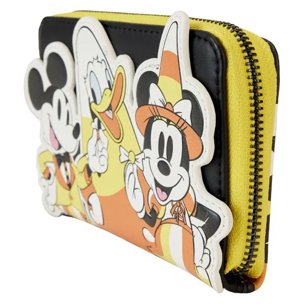 Loungefly - Disney - Minnie Mouse Candy Corn Zip Around Wallet