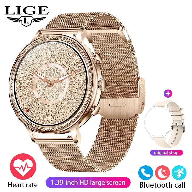 Luxury Smart Watches For Women Bluetooth Call Connected Phone Women Watch Health Monitor Sports Smartwatch 2023 Women Gift