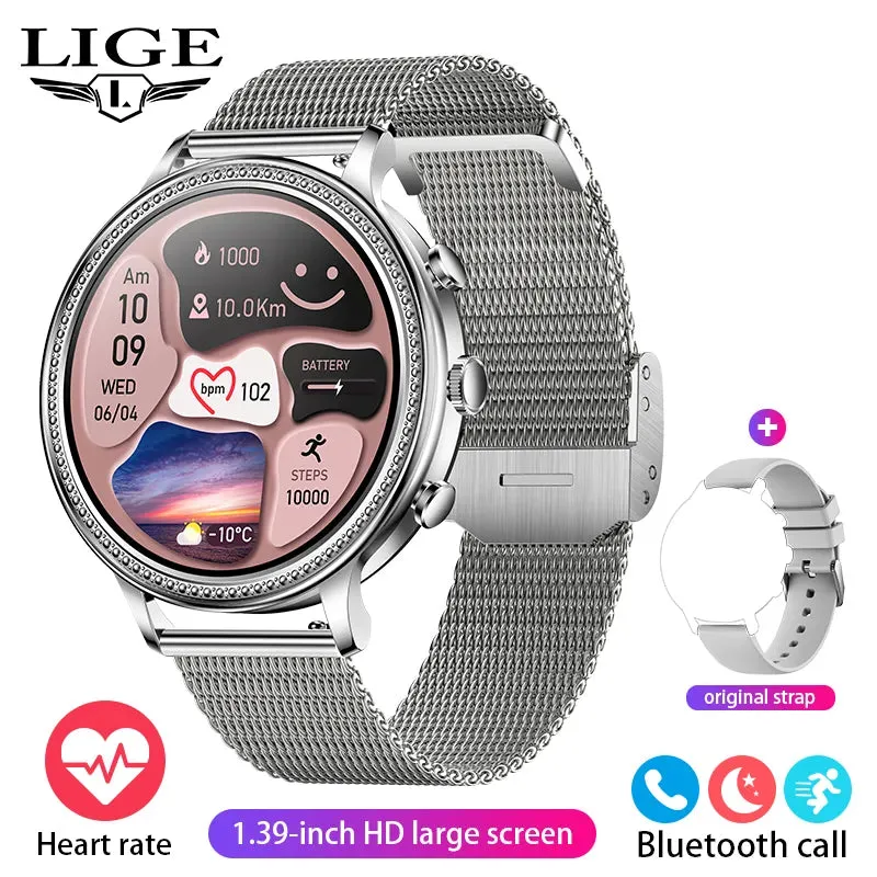 Luxury Smart Watches For Women Bluetooth Call Connected Phone Women Watch Health Monitor Sports Smartwatch 2023 Women Gift