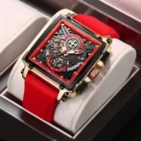 Luxury Waterproof Square Quartz Men's Simple Watches SCWZXC08