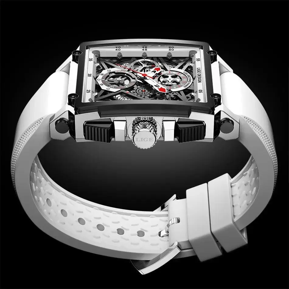 Luxury Waterproof Square Quartz Men's Simple Watches SCWZXC08