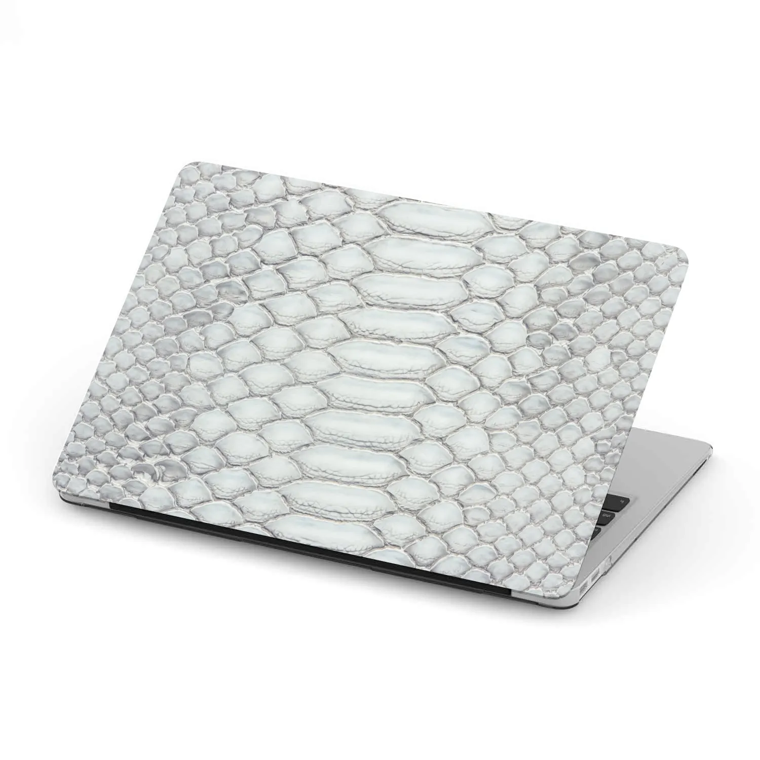 Macbook Hard Shell Case - White Snake Skin