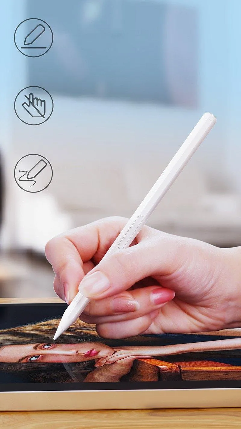 Magnetic charging active capacitive pen for iPad