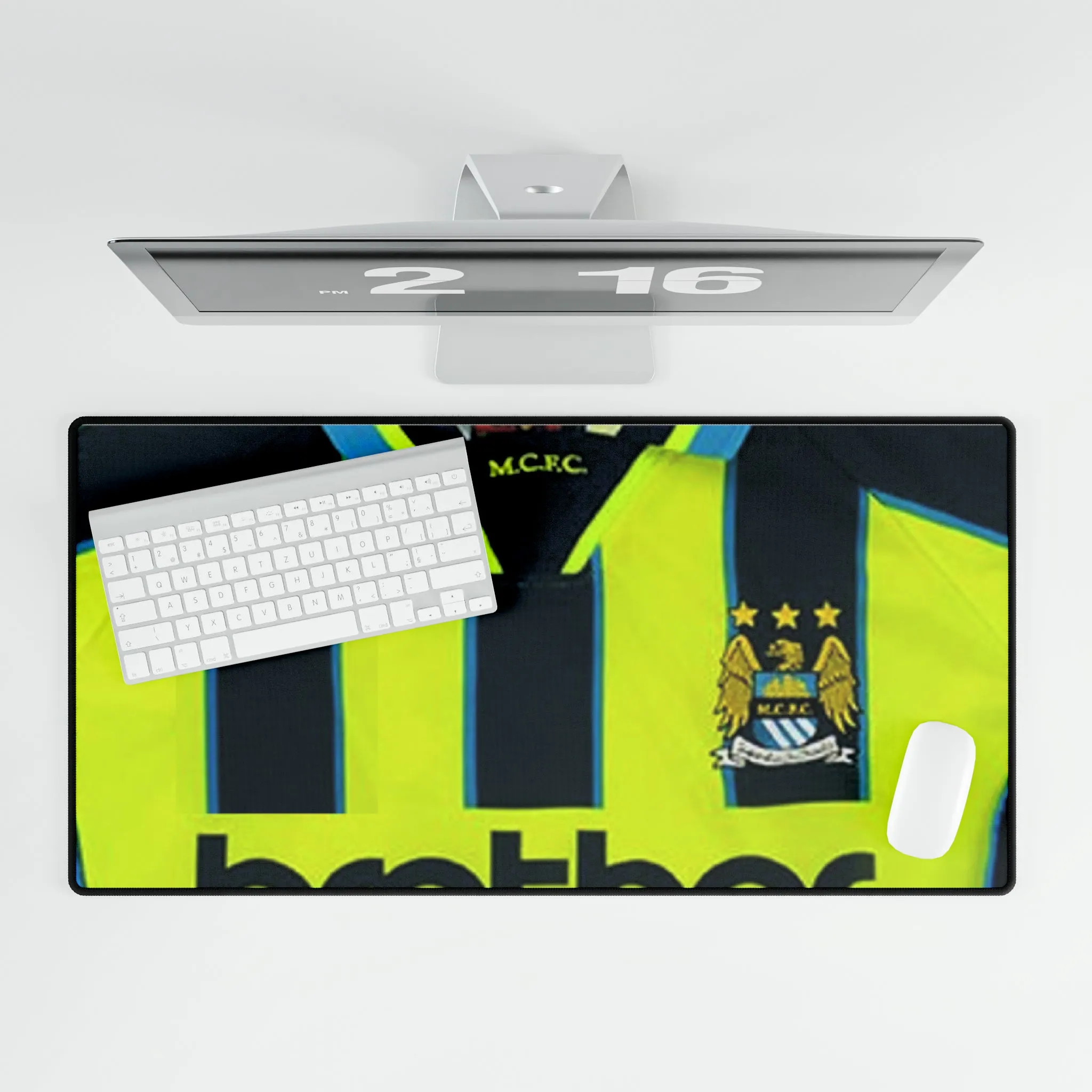 Man City Retro Away Kit - Desk Mat