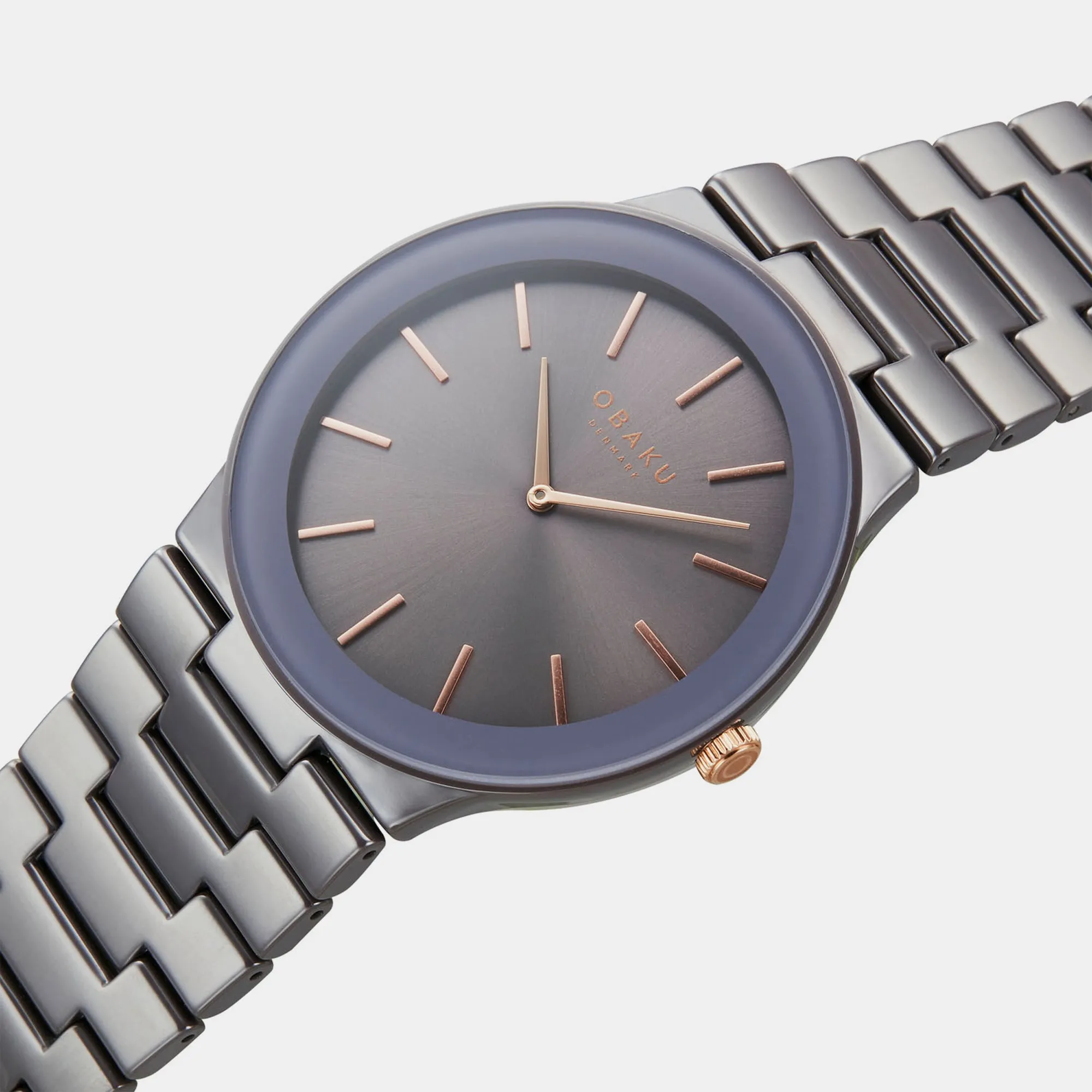 Men Grey Analog Brass Watch V281GXJJCJ