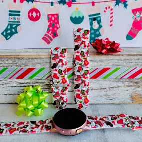 Merry Little Stockings Print Silicone Band For Samsung Watch