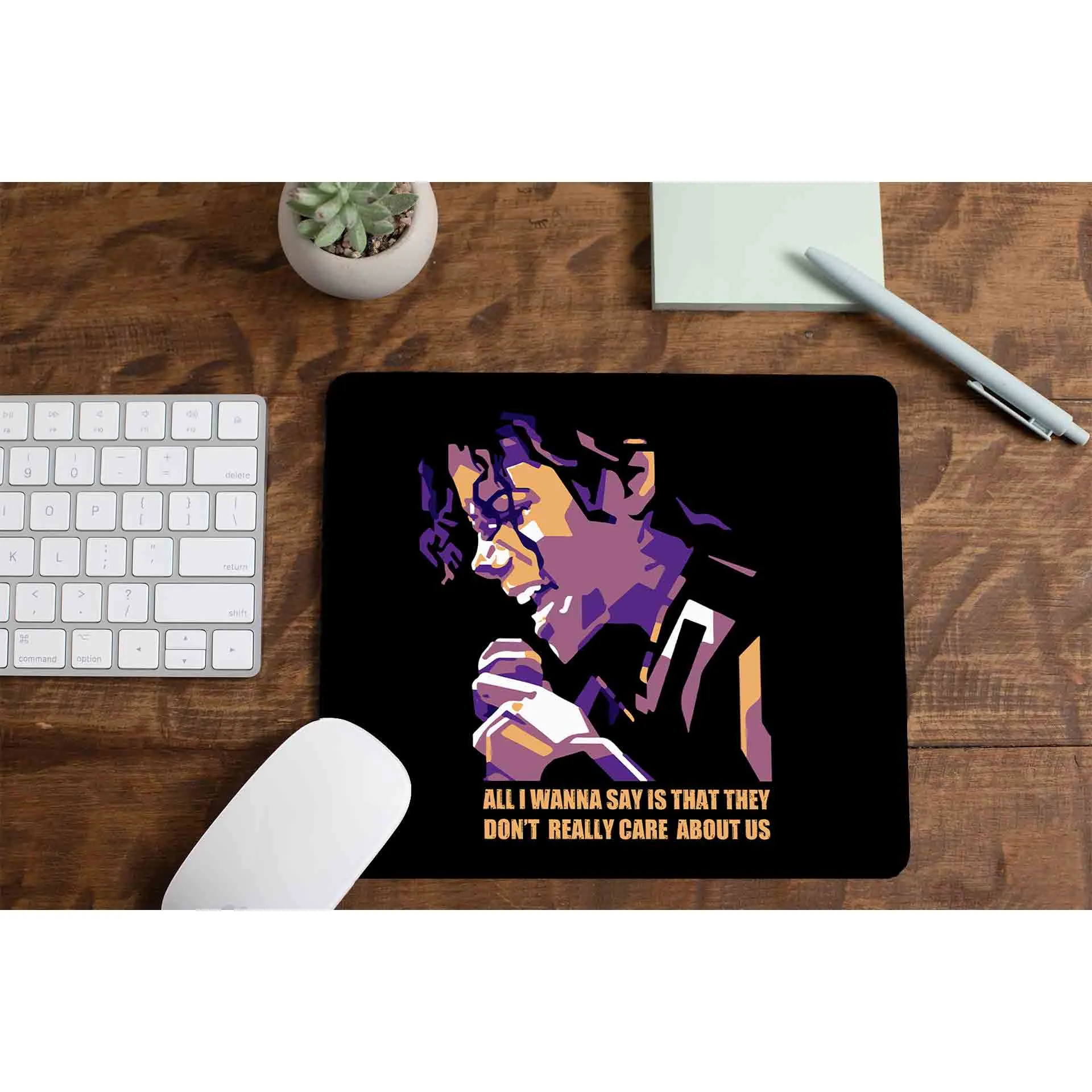 Michael Jackson Mousepad - Care About Us