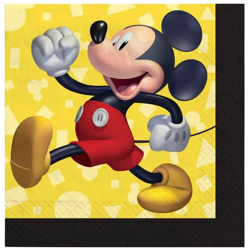 Mickey Mouse Forever Napkins - Beverage 16 Pkt