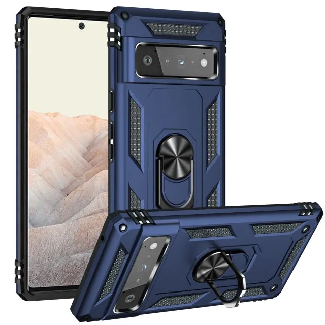 Military Grade Stand Cover Phone Cases for Google Pixel 6