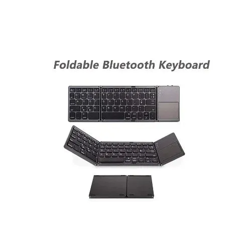 Mini Foldable Bluetooth Wireless Keyboard with Touchpad Mouse - B033