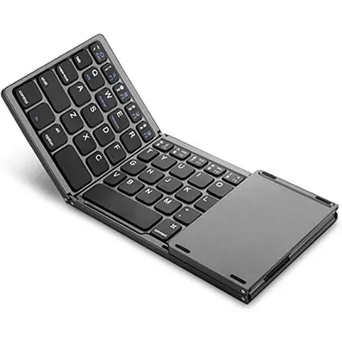 Mini Foldable Bluetooth Wireless Keyboard with Touchpad Mouse - B033