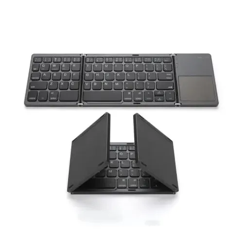 Mini Foldable Bluetooth Wireless Keyboard with Touchpad Mouse - B033