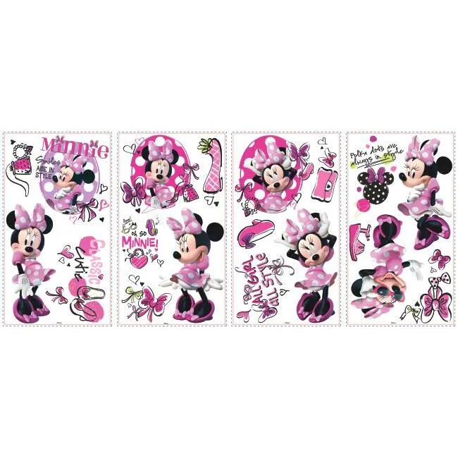 Minnie Fashionista Wall Decals