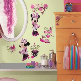 Minnie Fashionista Wall Decals