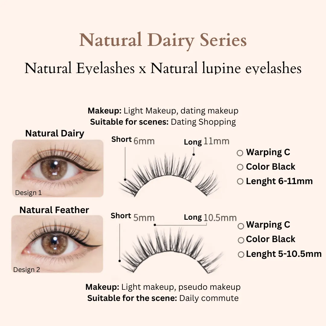 MLEN DIARY Lazy Magnetic Eyeliner Eyelashes 懒人磁性眼线睫毛