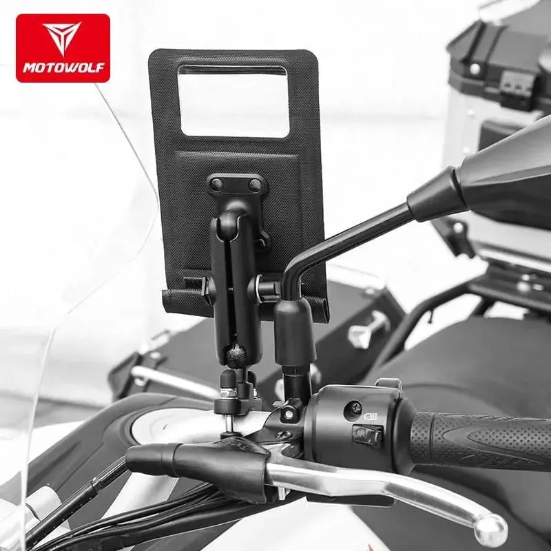 MOTOWOLF Waterproof Mobile Stand, Phone Holder For JetsKi, Motorcycle, Atv.